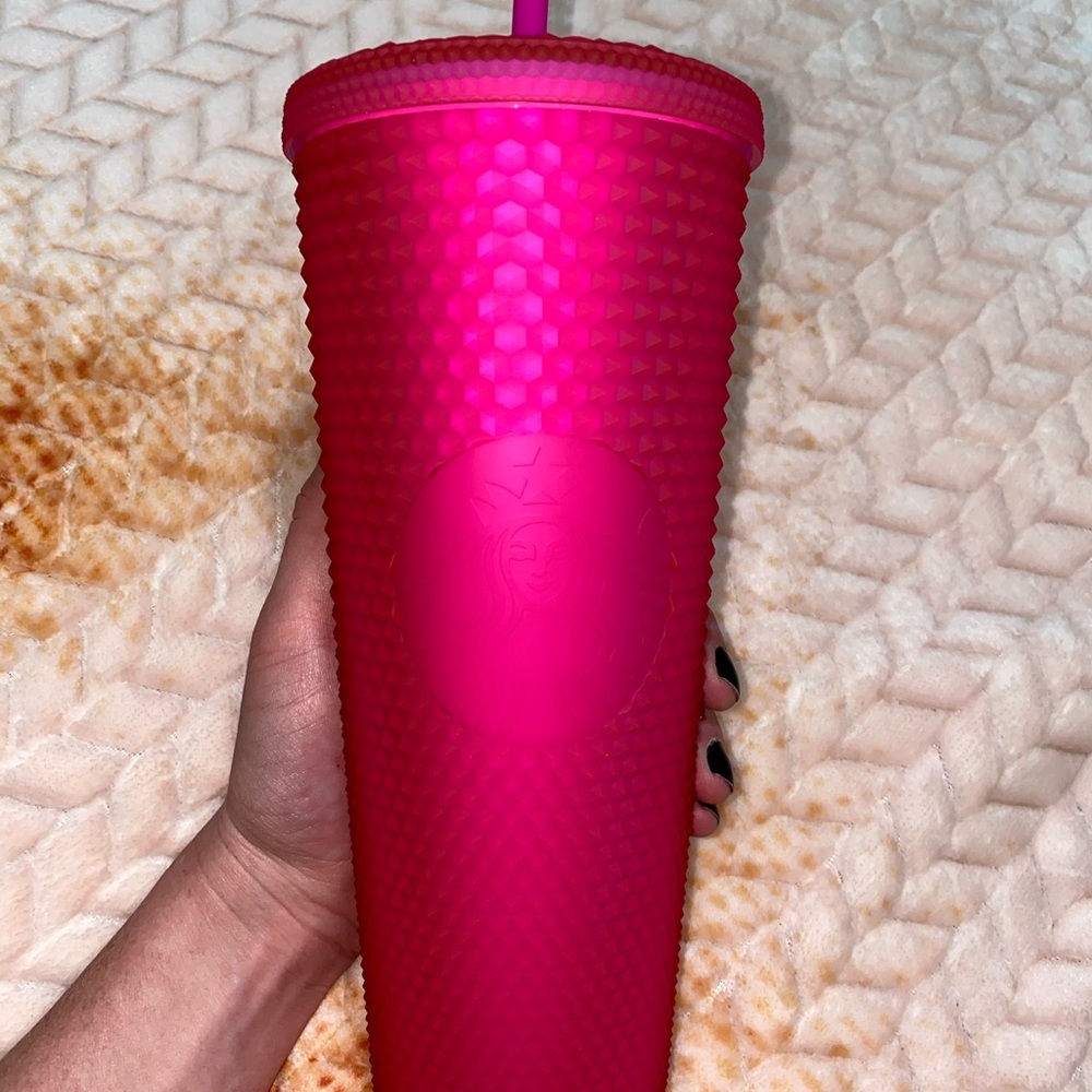 NEW Starbucks studded tumbler limited pink